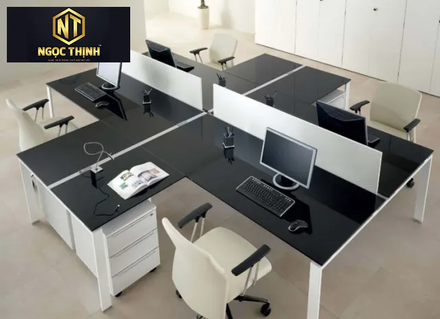 CỤM BÀN LÀM VIỆC VĂN PHÒNG GIÁ RẺ NGỌC THỊNH - CBLVVP004